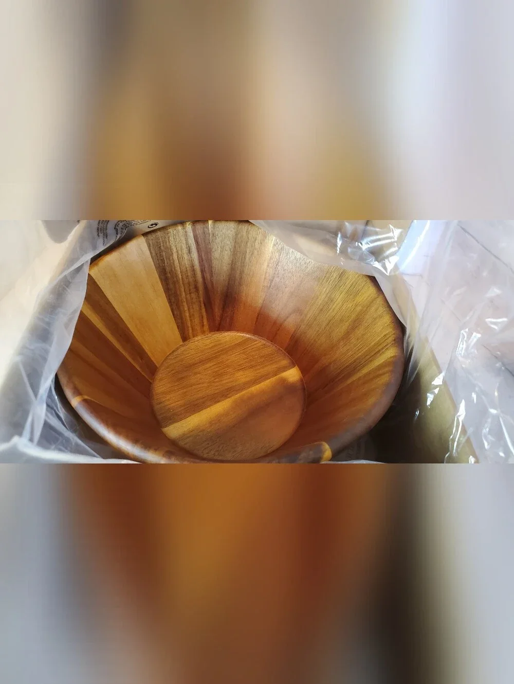 Pampered Chef Acacia Wood Salad Bowl & Servers Set New in Box Discontinued